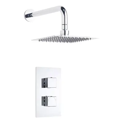 Kit Douche Thermostatique Encastrable Laiton Massif Chromé Tête Design