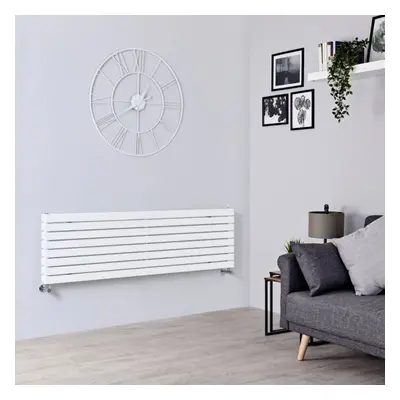 Radiateur Design Horizontal Sloane Acier Blanc 47.2 x 160cm 1577 Watts