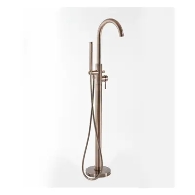 Robinet bain douche îlot avec douchette – Design moderne - Bronze brossé - Amara - Hudson Reed