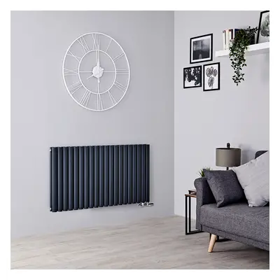 Radiateur Horizontal Anthracite - 63.5 x 118cm 2086 Watts - Vitality Caldae