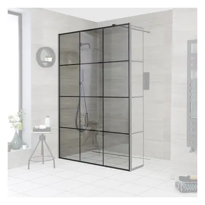 Paroi de douche verrière – 100 cm – Bras stabilisateur - Design contemporain - Barq - Hudson Ree