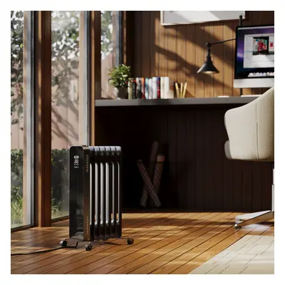 Radiateur bain d'huile électrique intelligent - Noir - 1500W - ECOSO Kylo