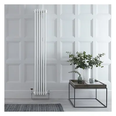 Radiateur Style Fonte Acier Blanc Chauffage Central 180 x 27cm 1615W