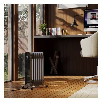 Radiateur bain d'huile électrique intelligent - Anthracite - 1500W - ECOSO Kylo