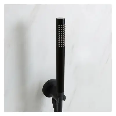 Douchette minimaliste noire - Clip mural - Moderne - Hudson Reed Nox