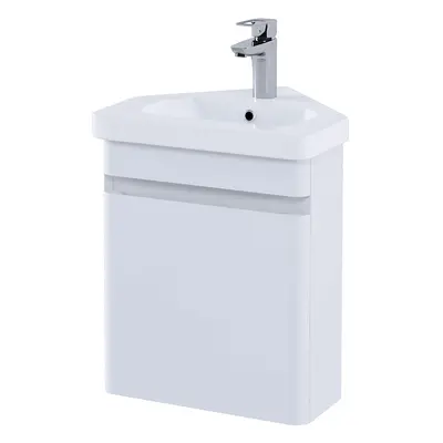 Meuble lave-mains d'angle suspendu - 45 cm - Plan vasque WC & Toilettes - Hudson Reed