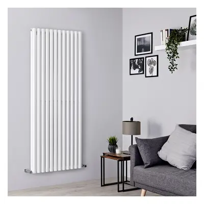 Radiateur design vertical - 178 x 70,8 cm - Eau chaude - Double Panneau - Blanc - 2800W - Vitali