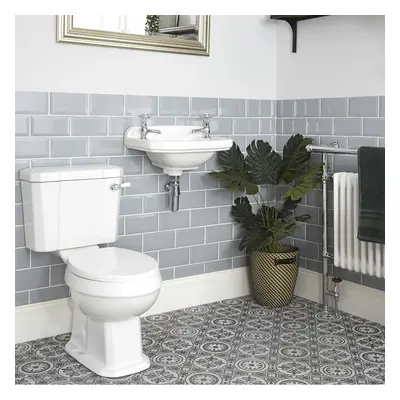 Ensemble de Toilette - Pack WC & Lavabo Suspendu Rétro - Hudson Reed