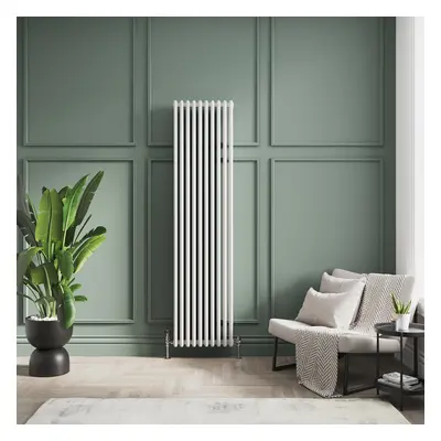 Radiateur Style Fonte Vertical Aluminium – Design Blanc – 180 x 45cm – Esmé