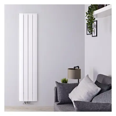 Radiateur Aluminium Vertical Blanc Design 160x37.5cm Aurora 1361 Watts