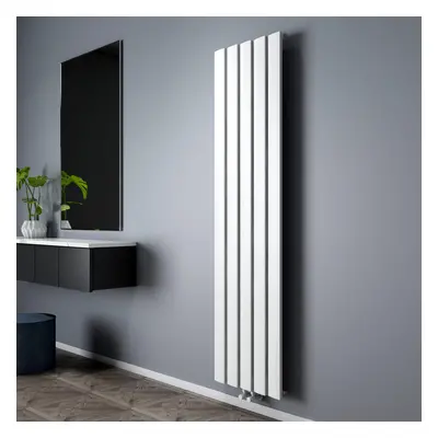 Radiateur design vertical - Aluminium blanc - 180 x 47 cm - Design moderne - Aris - Hudson Reed