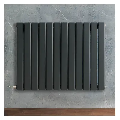 Radiateur design électrique horizontal – Anthracite – 63,5 x 84 cm – Avec thermostat intelligent