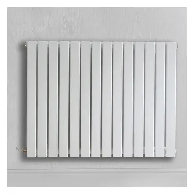 Radiateur design électrique horizontal – Blanc – 63,5 x 82,6 cm – Avec thermostat wifi externe –