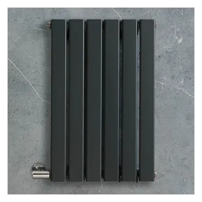 Radiateur design électrique horizontal – Anthracite – 63,5 cm x 42 cm – Avec thermostat externe 