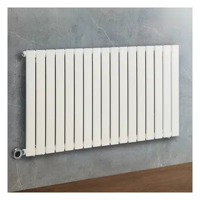 Radiateur design électrique horizontal – Blanc – 63,5 x 119 cm – Avec thermostat intelligent chr