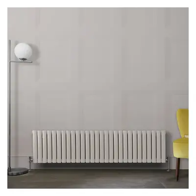 Radiateur design horizontal - 40 x 165,2 cm - 2 rangs - Blanc - Design moderne - Vitality - Huds