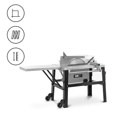 Scie circulaire sur table - W - tr/min - plateau extensible | MSW