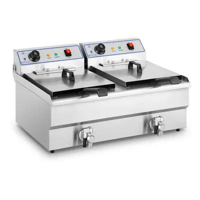 Friteuse électrique — 2 x 16 litres — 400 V | Royal Catering