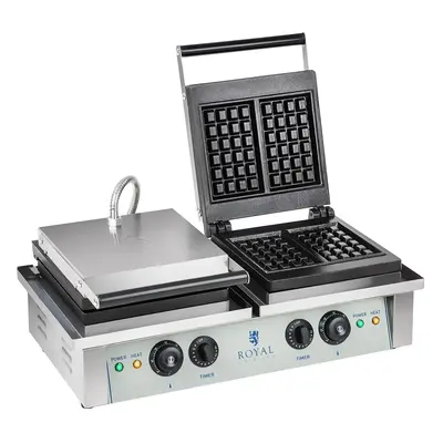 Gaufrier carré - 2 x 2.000 watts | Royal Catering