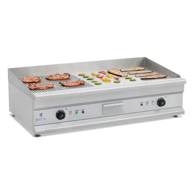 Plancha électrique nervurée - Double - cm - x 200 W | Royal Catering