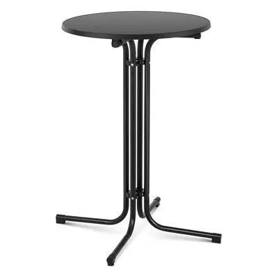 Mange-debout pliable - Ø 70 cm - Noir | Royal Catering