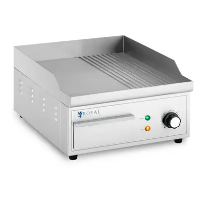 Plancha électrique - x mm - Ribber + Flat - 000 W | Royal Catering