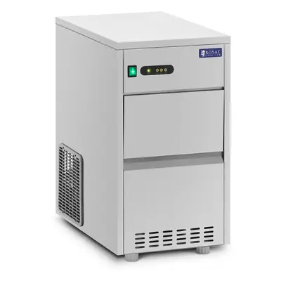 Machine à glaçons - 20 kg/24 h - Capacité de 5 kg - 165 W - acier inoxydable - Royal Catering