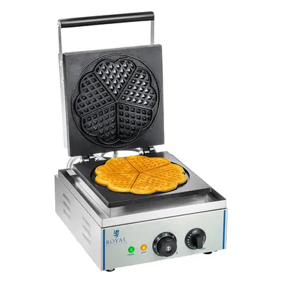 Gaufrier en forme de coeur - 1 x 1.500 watts | Royal Catering