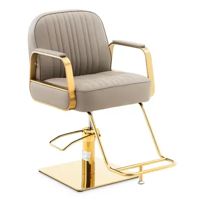 Fauteuil de coiffeur avec repose-pieds - - mm - kg - Doré, Beige | physa