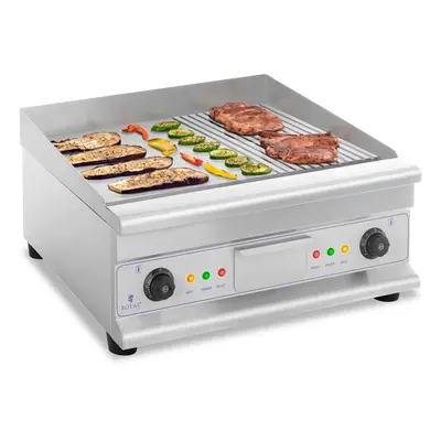 Plancha électrique rainurée - Double - cm - 400 W | Royal Catering