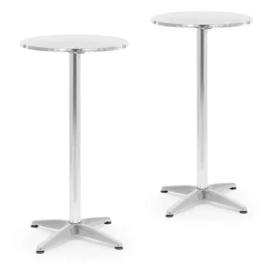 Table ronde - lot de - ECO - Ø cm - pliable - réglable en hauteur - Royal Catering