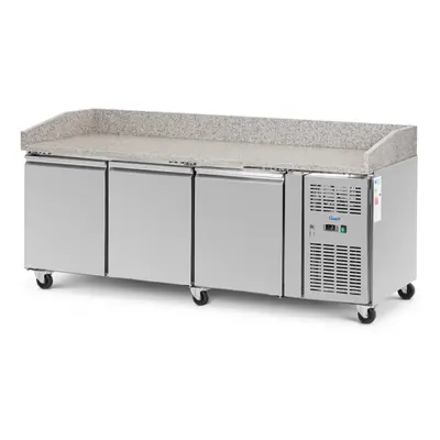 Table réfrigérée sur roulettes - l - compartiments - x cm - inox - Royal Catering