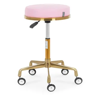 Tabouret de bureau - - cm - kg - Rose pâle / Or | physa