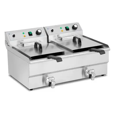 Friteuse électrique - 2 x 16 l - Royal Catering - 230 V