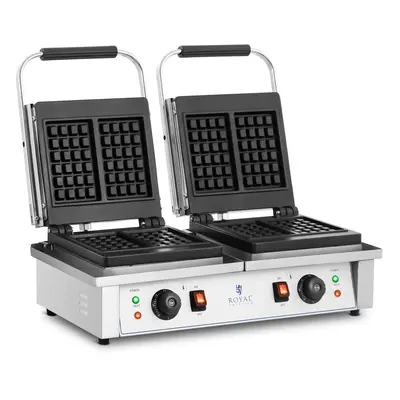 Gaufrier double - Gaufres belges - Royal Catering - 2 x 2 000 W