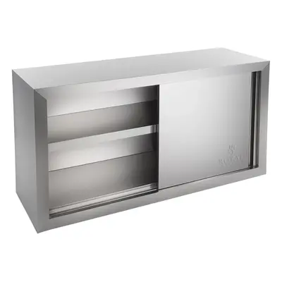 Armoire murale en inox avec porte glissante- cm | Royal Catering