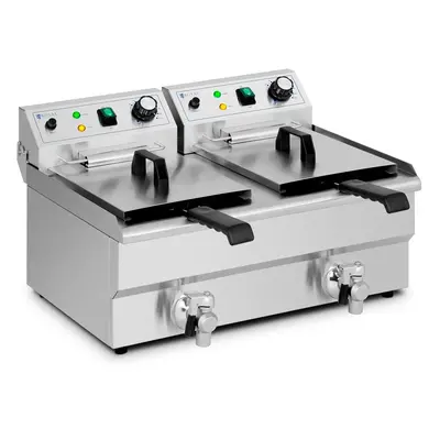 Friteuse électrique - 2 x 11 l - Royal Catering - 230 V