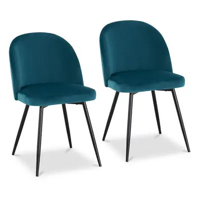 Chaise en tissu - Lot de - kg max. - Surface d'assise de x 41,5 cm - Coloris turquoise | Fromm &