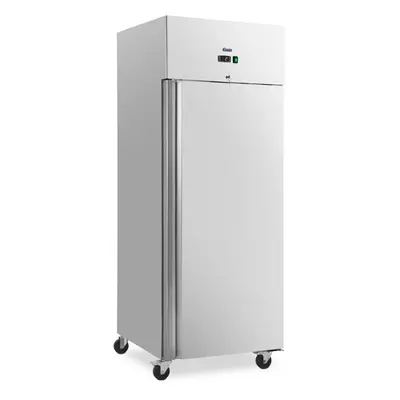 Réfrigérateur professionnel - 485 l - inox - 1 Porte - 4 Roulettes - verrouillable - Royal Cater