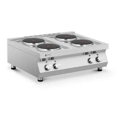 Plaque de cuisson électrique - 10 400 W - 4 feux | Royal Catering