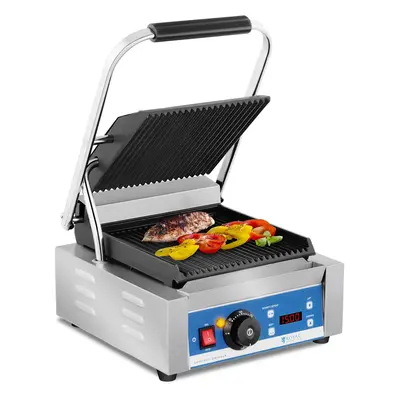 Machine à panini - Striée - Minuterie - 800 W | Royal Catering