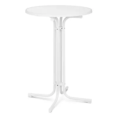 Mange-debout pliable - Ø 80 cm - Blanc | Royal Catering