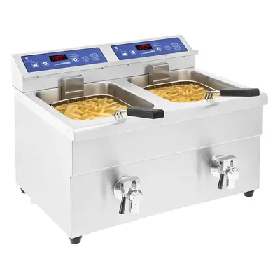 Friteuse à induction - 2 x 10 litres - 60 à 190°C | Royal Catering