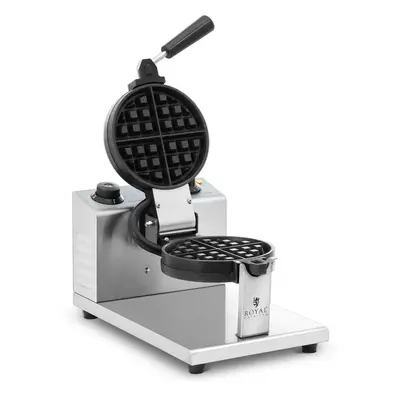 Gaufrier professionnel - rond - 4 petites gaufres - 1200 W - Royal Catering