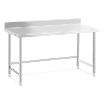 Table de travail inox avec dosseret - Plan de Travail Cuisine - x cm - Capacité de kg - Royal Ca