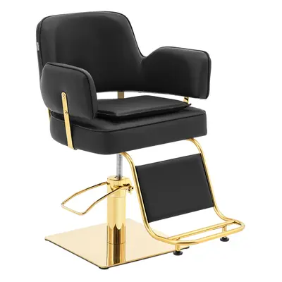 Fauteuil de coiffeur avec repose-pieds - - cm - kg - Noir / Doré | physa