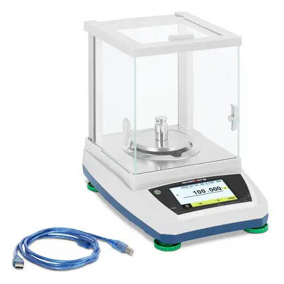 Balance de précision - 200 g / 0,001 g - Ø 98 mm - écran LCD tactile - grande chambre de protect