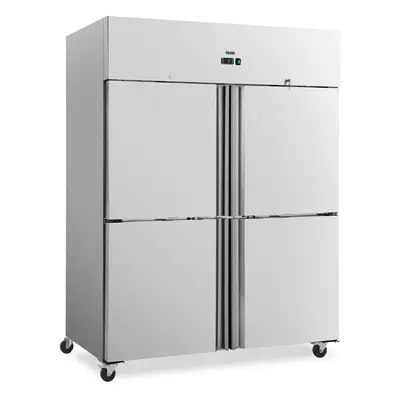 Réfrigérateur professionnel - 001 l - inox - Portes - Roulettes - verrouillable - Royal Catering