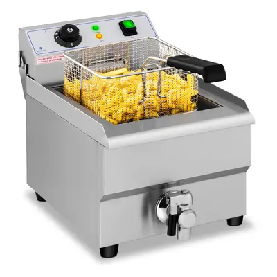 Friteuse électrique - litres - robinet de vidange - V | Royal Catering