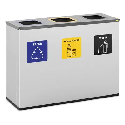 Occasion Poubelle de recyclage - 180 L - 3 compartiments | ulsonix